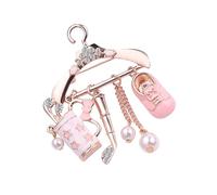 Uonlytech Broche Vintage Alliage de Zinc Forme de Cintre Épingle à Pudeur Chic pour Femme Accessoire de Mode Élégant avec Pierre Brillante pour Manteau Robe et Écharpe