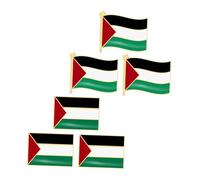 Uonlytech Broches Drapeau Palestine Épingle Robuste en Alliage 6 Pièces et Décoration Patriotique Design Créatif et Aspect Attrayant pour Paquet à Dos et Châles