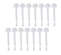 Uonlytech Brosse de Manucure de Rechange pour Vernis à Ongles Liquide, 50 Pièces, Poils Blancs Type B, Outil Professionnel pour Nail Art et Infusion de Liquides, Accessoire pour Salon