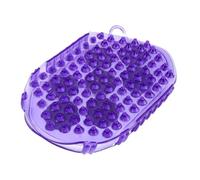 Uonlytech Brosse de Massage Manuelle à Boules Rotatives 360°, 7 Billes Roulantes, Ovale, Pvc, 15x10,5x3cm, pour Cou et Épaules, Pourpre