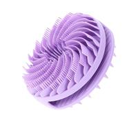 Uonlytech Brosse Exfoliante en Silicone pour Bain, Double Face, Violet, pour Nettoyage Profond et Massage Bain, Convient aux Adultes et Garçon et Filles