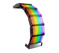 Uonlytech Câble D’Extension D’Alimentation Argb 24 Broches pour Pc, Accessoire Informatique LED RGB, Compatible Cartes Mères ATX Et Matx, Éclairage Synchronisé, Couleur Multicolore,