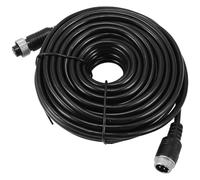 Uonlytech Câble D’Extension Double Blindage 10 M 4 Broches pour Caméra de Recul Automobile, Rallonge Haute Définition Compatible Caméras Embarquées, Câble Vidéo et Audio Stable