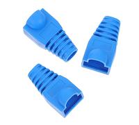 Uonlytech Cache-câble Réseau Connecteur Cat6 100 Pcs Protection Léger Compact Bleu Usage Renforcé Réseau