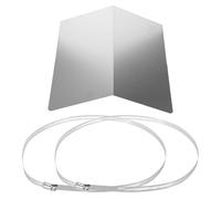 Uonlytech Cache Dôme Étanche en Acier Inoxydable pour Caméra de Sécurité 28x30 cm Protection Contre Pluie pour Usage en Parking Extérieur