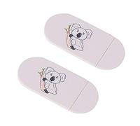Uonlytech Cache Webcam pour Ordinateur et Tablette 2 Pcs en Plastique Blanc Protection Vie Privée Facile à Retirer Motif Koala