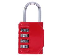 Uonlytech Cadenas à Code Robuste pour Casiers et Bagages, Petit Cadenas à Combinaison en Alliage de Zinc, Serrure de Sécurité Rouge Vif pour Salle de Sport, Voyage et Maison, Serrure