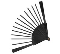 Uonlytech Cadre D'éventail Pliable en Plastique Noir, Côtes Résistantes et Portables pour Artisanat Diy, Décoration Murale et Accessoires D'éventail Chinois