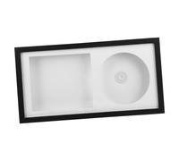 Uonlytech Cadre pour Disques Vinyles et CD Présentoir Mural Massif avec Cadre Photo Vintage Ajouré