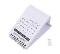 Uonlytech Calendrier de Bureau Petit Format Calendrier à Poser Espace Mémo Polyvalent Planificateur pour Maison et Bureau Support Rigide Blanc