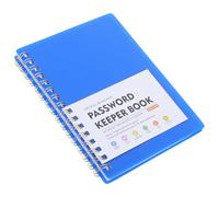 Uonlytech Carnet de Mots de Passe A6 à Spirale avec Onglets Alphabétiques, Cahier Organisateur Multi-usage pour Gestion Individuelle des Mots de Passe et Adresses Web, Papier Stable Bleu