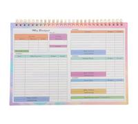 Uonlytech Carnet de Notes Financières B5 Non Daté Pages Journalières et Hebdomadaires Organisateur de Budget Familial Suivi des Dépenses et Recettes Livre de Comptes Portable pour