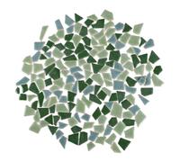 Uonlytech Carreaux de Mosaïque en Céramique Irréguliers 400g pour Projets DIY Design Unique Couleur Vert pour Loisirs Créatifs et Œuvres D'art