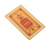 Uonlytech Carte Amulette Tai Alliage Aluminium-magnésium Symbole de Richesse et Décoration Feng Shui Chinoise pour Prospérité Paix et Sérénité