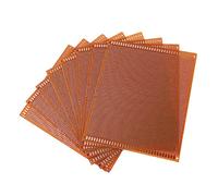 Uonlytech Carte De Circuit Imprimé PCB Simple Face 15x18 Cm pour Projet Électronique Bricolage, Planche D'essai Polyvalente Trous De Fixation, Lot De 8 pour Expérimentation DIY