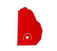 Uonlytech Carte de Vœux pour Choix de Message Personnalisé en Papier Rouge 3d Découpée par Machine Automatique Souhaiter une Fête des Pères