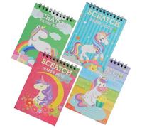 Uonlytech Cartes à Gratter Lot de 4 en Papier pour Garçon et Filles Développement de L'intelligence et Entraînement Manuel, pour Maternelle et Activités en Classe