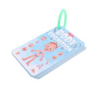 Uonlytech Cartes Apprentissage Corps Garçon Fille Jeu Éducatif Sensoriel Interactif pour Tout-Petits Développement Précoce et Éveil Corporel