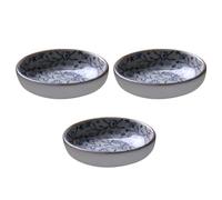 Uonlytech Céramique 3 Pièces Petite Assiette Ronde Rétro