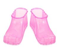 Uonlytech Chaussures de Bain de Pieds Rouge Taille 12,5 Cm Petite Taille Bassine Portable pour Tremper les Pieds Bain de Pédicure Spa Massant à Domicile Chaussures de Trempage pour Soin