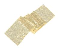Uonlytech Chemin de Table Décoration Élégante à Paillettes Dorées en Polyester Style Nordique, Nappe Décorative pour Mariage et Fête pour Salle à Manger