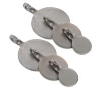 Uonlytech Cibles D'entraînement Stables et Portables Rondes 6pcs en Acier Inoxydable pour Tir Intérieur et Extérieur ou Mur