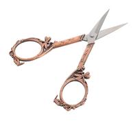 Uonlytech Ciseaux à Broder Vintage en Acier Inoxydable 5037 Mini Ciseaux de Bricolage Rouge Cuivre pour Couture Coupe Fil Précis Outils Légers pour Maison et Loisirs Créatifs