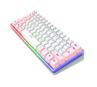 Uonlytech Clavier De Jeu Compact Touches RGB pour Ordinateur De Bureau Et Portable Design Ergonomique pour Frappe Précise
