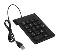 Uonlytech Clavier Numérique USB à 19 Touches Mécanique pour Ordinateur Portable, Clavier Numérique Compact Et Portable, Connexion USB Stable, Usage Finance Et Saisie Rapide Données, Couleur Noire