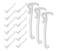 Uonlytech Clips de Cantonnière pour Stores Verticaux 25 Pcs, Pinces en Plastique Transparent de 8,25 Cm pour Fixation Invisible, Accessoires de Maintien pour Rideaux et Stores à Usage