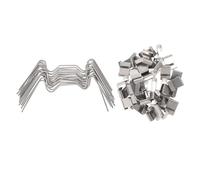 Uonlytech Clips de Fixation Robustes Lot de 100 en Acier Inoxydable pour Vitrage de Serrage Type W et Adaptés aux Structures à Cadre Aluminium