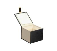 Uonlytech Coffret En Argile Violette Étui De Rangement Pour Théière Coffre De Rangement Pour Thé Tissu Noir
