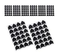 Uonlytech Coins Photo Adhésifs Noirs pour Scrapbooking et Albums - 24 Pièces par Feuille Vintage Protection Anti-Rayures pour Photos DIY Souvenirs Loisirs Créatifs et Décoration