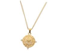 Uonlytech Collier Chance Pour Fille Pendentif Soleil Tarot Bijou Ras Du Cou Amulette Vintage Accessoire Mode Pour Femme