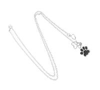 Uonlytech Collier Pendentif Patte Chien pour Femme Chaîne Élégante Confortable Symbole Lien Animal Cadeau Anniversaire et Occasions Spéciales