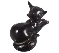 Uonlytech Color Changing Resin Fox Tea Pet Decoration Adorable Cartoon Animal Resin Ornament for Home Décor Creative Temperature-Sensitive Miniature Sculpture Compact Table Accent