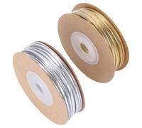 Uonlytech Cordon en Cuir Rond 2 Pièces Cordon de Collier pour Bijoux Longueur 15m pour Bracelet et Fabrication de Bijoux Femme