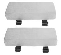 Uonlytech Coussinets D’Accoudoirs de Chaise 5 CM en Mousse Haute Élasticité Paire de Housses Noires Ergonomiques pour Fauteuil Roulant Chaise de Bureau et Gaming Repose-Coude Confortable