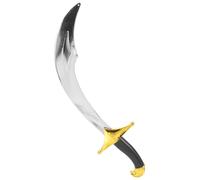 Uonlytech Couteau De Pirate en Plastique Léger Accessoire De Fête De Pirates pour Cosplay Costume Halloween Fournitures De Fête d'halloween Sécuritaire Bords Arrondis pour Adultes Et Garçon Et Filles