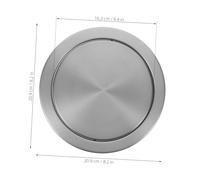 Uonlytech Couvercle de Poubelle Encastré Acier Inoxydable Pivotant Couvercle à Rabat Intégré pour Cuisine Salle de Bain et Bureau Petit Format pour Plan de Travail Design Étanche et Discret