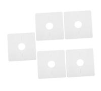 Uonlytech Couvercle De Trou De Climatiseur 5 Pièces Bouchon de blocage de tuyau cache chauffage cache plafonnier cache-tuyau pour la décoration à bride fendue murale carré Casquette décorer