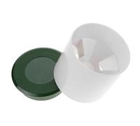Uonlytech Couvercle de Trou de Putting Golf en Abs Blanc, Ensemble 2 Pièces pour Aire D'entraînement de Golf en Gazon Extérieur, Ajustement et Design sans Couture