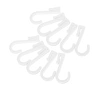 Uonlytech Crochet pour Panneau Perforé à Clip en Plastique Blanc 10 Pièces