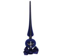Uonlytech Décoration de Sapin de Noël Cimier Étoile en Strass Bleu Gemme Ornement de Dessus Scintillant pour Sapins Moyens Accessoire Festif pour Décoration de Noël et Fête