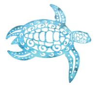 Uonlytech Décoration Murale Tortue en Fer Ajouré, Décor Extérieur Jardin, Sculpture Murale Métallique Marine, Ornement Suspendu pour Salon et Terrasse, Art Mural Animalier Solide