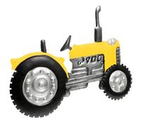 Uonlytech Décoration Murale Tracteur en Fer Jaune pour Jardin et Intérieur, à Suspendre Murale Compacte, Ornement Robuste et Réaliste, Applique Métal Décorative pour Salon, Bureau