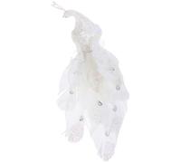 Uonlytech Décoration Paon Simulation Légère et Réaliste Ornement Adorable pour Intérieur Statue de Paon Artisanale pour Bureau Étagère et Voiture Modèle Décoratif Unique