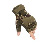 Uonlytech Demi-doigts Antidérapants pour Hommes Protection Renforcée Épaisse Respirants et Confortables Idéals pour Sport et Manutention Camouflage Vert