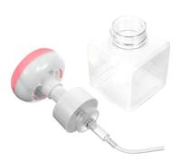 Uonlytech Distributeur de Savon Moussant pour Mains et Bain Bouteille Pompe Fleur Rose Compacte et Légère pour Gel Shampoing et Lotion Usage Maison et Voyage