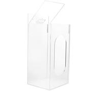 Uonlytech Distributeur Mural pour Moufles en Acrylique Transparent Support de Rangement 1 Compartiment 100X95X240 MM Organiseur Léger et Perforé pour Bureau Hôpital et Restauration